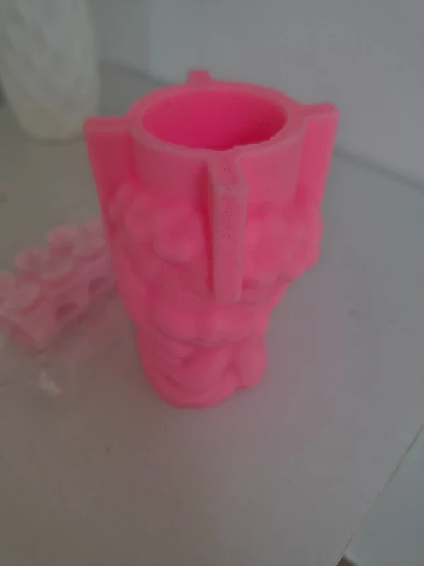 Molde de silicona rosa con diseño de flor de 10cm y soporte de teléfono con ventosa – photo 11